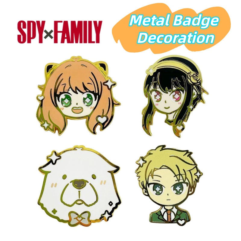Anime Cosplay Yor Forger - Lencana Logam Kartun Anime SPY FAMILY