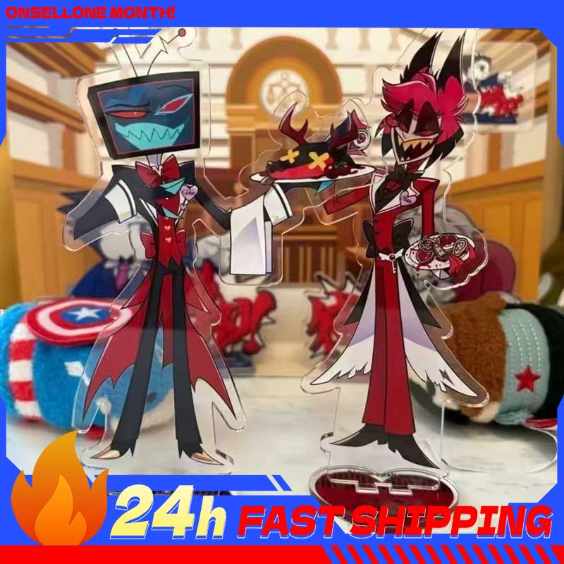 Anime Cosplay Rental - 2pcs Aksesoris Anime Hazbin, Figur Alastor