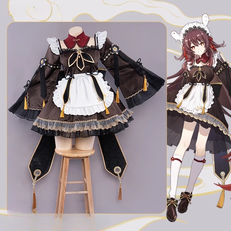 Anime Cosplay Maid - Gaun Seragam Lucu Kawaii Cosplay Pembantu