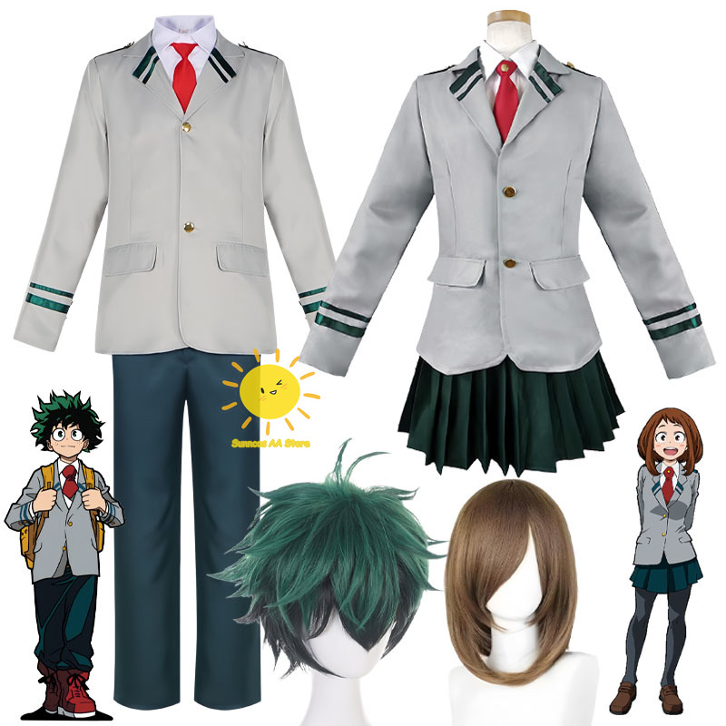 Anime Cosplay Jujutsu - Kostum Cosplay Anime Midoriya Izuku Ochaco