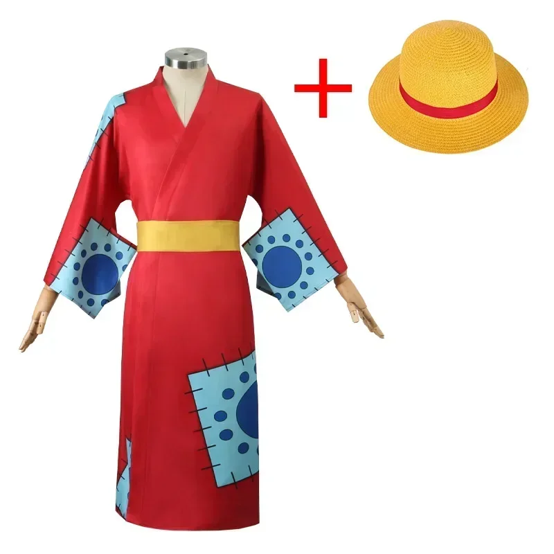Anime Cosplay Luffy - Kostum Cosplay Anime Luffy, Kimono Cosplay