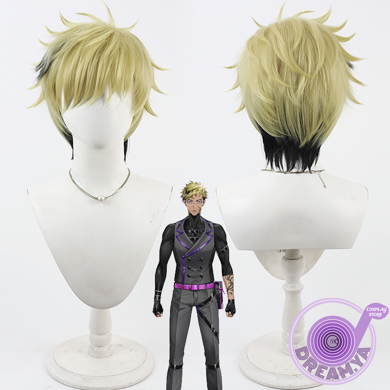 Cosplay Anime Black Hair - Wig Cosplay Vantacrow Bringer Vtuber Rambut