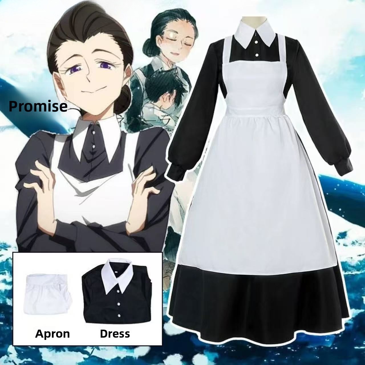 Anime Cosplay Maid - Kostum Cosplay Ibu Isabella Anime The
