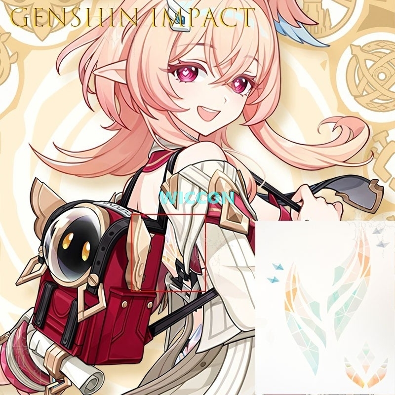 Anime Cosplay Easy - Genshin Impact Lenia Cosplay Stiker Tato