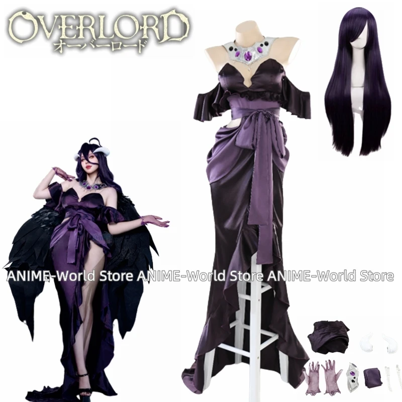 Kostum Cosplay Anime Overlord  - Anime Cosplay Albedo ulasan dan harga