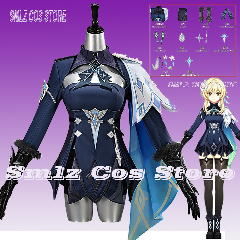 Kostum Cosplay Traveler Lumine - Anime Cosplay Dress For Women ulasan dan harga