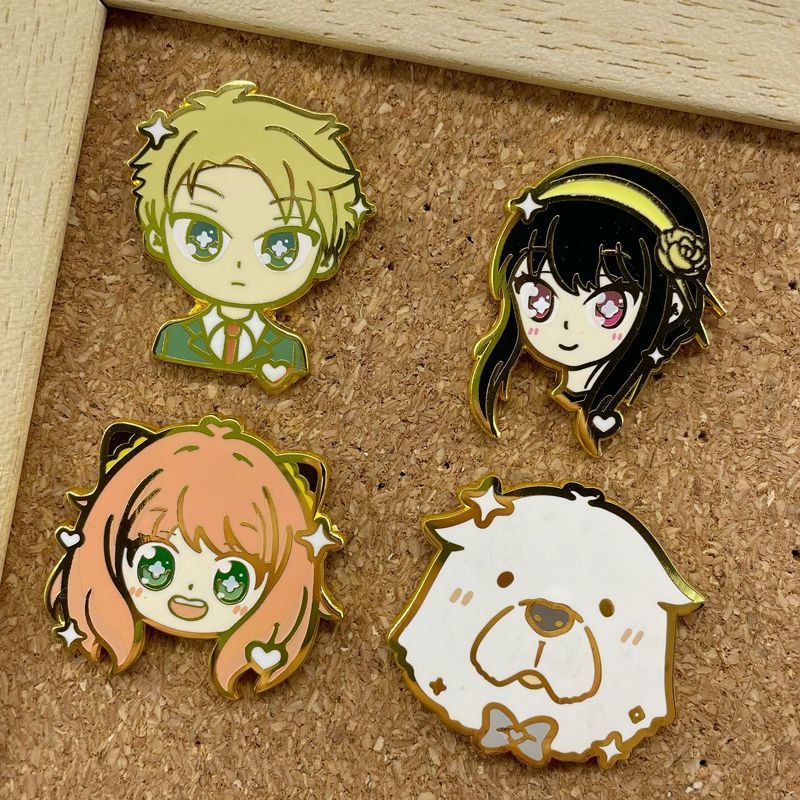 Lencana Logam Kartun Anime SPY - Anime Cosplay Yor Forger ulasan dan harga