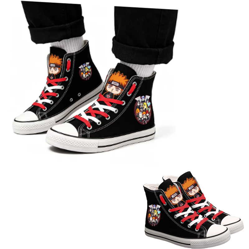Sepatu Kanvas High-Top Naruto  - Anime Cosplay Idea ulasan dan harga
