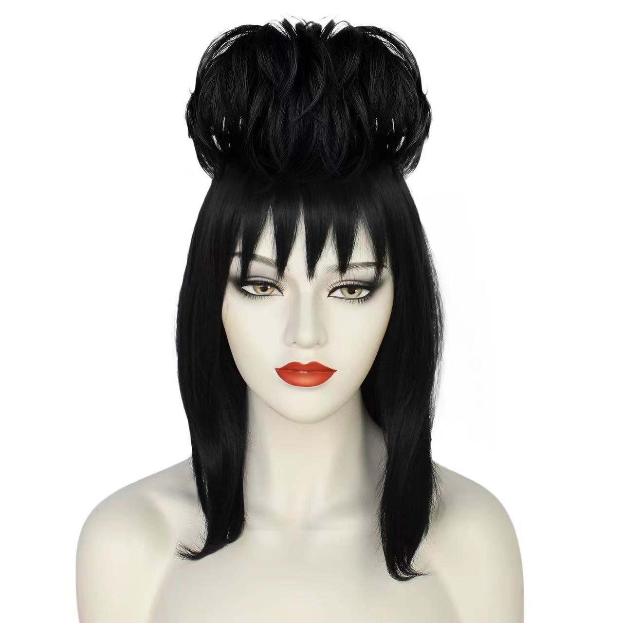 Lydia Cosplay Wig Hitam Rambut - Cosplay Anime Black Hair ulasan dan harga