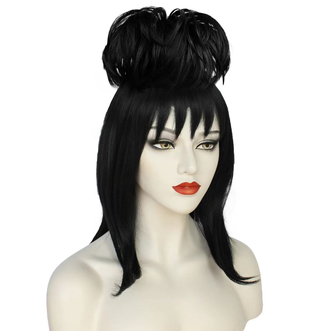 Lydia Cosplay Wig Hitam Rambut - Cosplay Anime Black Hair ulasan dan harga