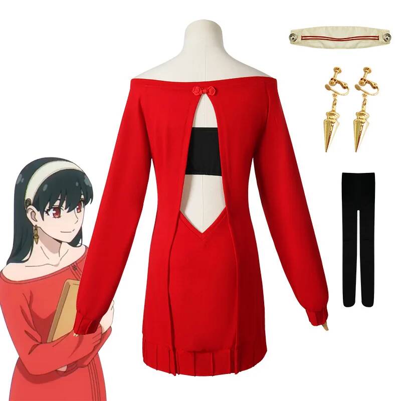 Kostum Cosplay Anime FAMILY Yo - Anime Cosplay Yor Forger ulasan dan harga