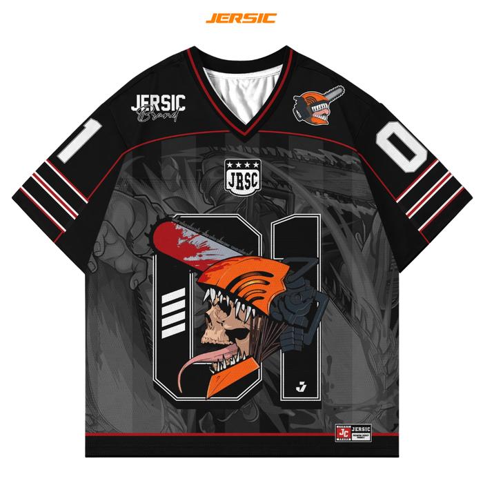 Kaos Jersey Seri Anime Chainsa - Cosplay Korean Anime ulasan dan harga