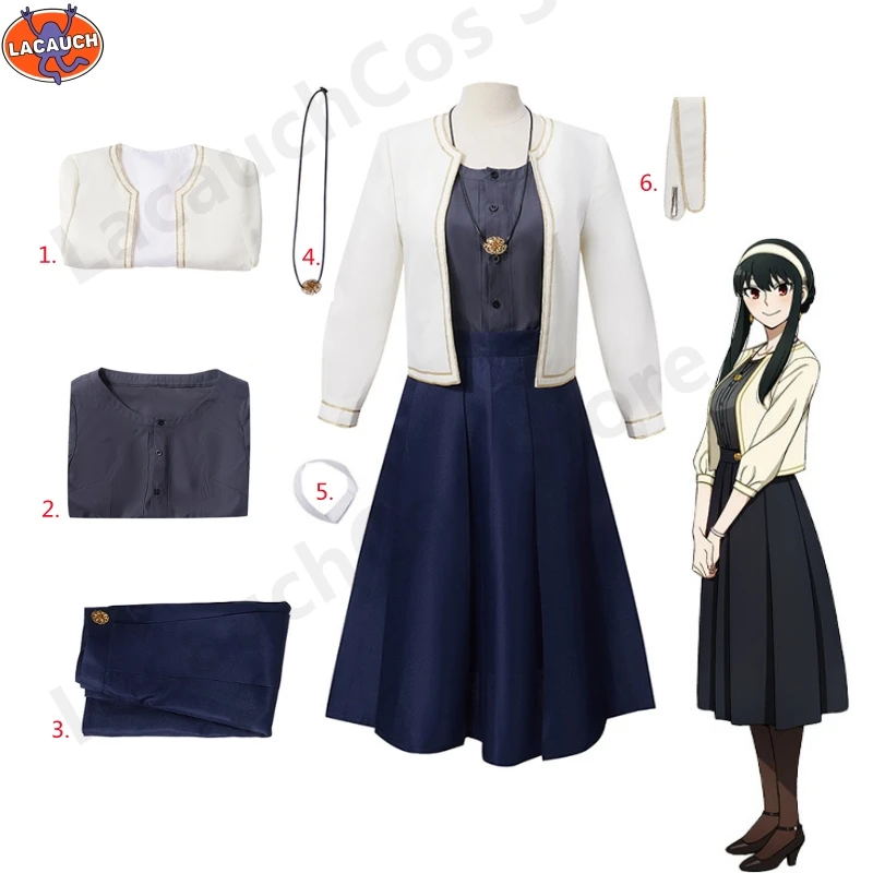 Kostum Cosplay SPY x FAMILY Yo - Anime Cosplay Yor Forger ulasan dan harga