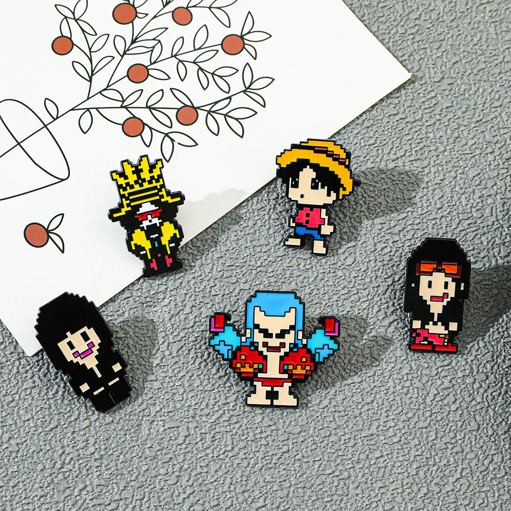 5 Buah Bros Gaya Pixel Kreatif - Anime Cosplay Luffy ulasan dan harga