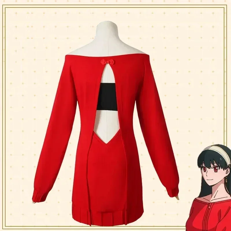 Yor Forger Cosplay Sweter Raju - Anime Cosplay Yor Forger ulasan dan harga