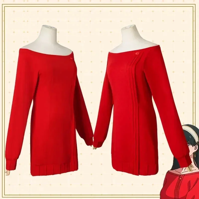 Yor Forger Cosplay Sweter Raju - Anime Cosplay Yor Forger ulasan dan harga