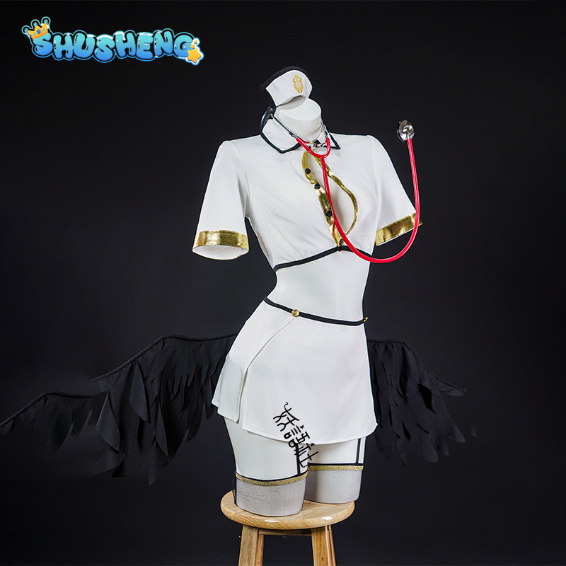 Kostum Cosplay Anime Overlord  - Anime Cosplay Albedo ulasan dan harga