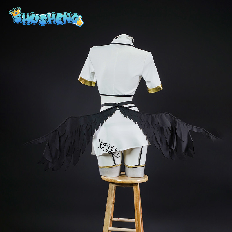 Kostum Cosplay Anime Overlord  - Anime Cosplay Albedo ulasan dan harga