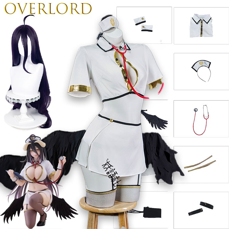 Kostum Cosplay OVERLORD Albedo - Anime Cosplay Albedo ulasan dan harga