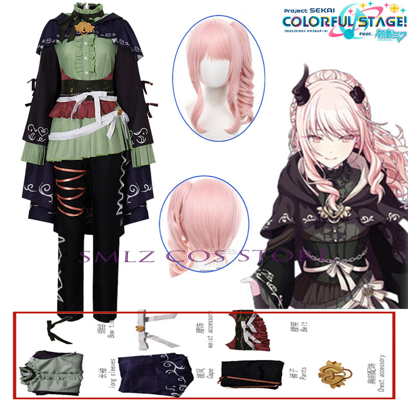 Kostum Cosplay Anime PJSK Herm - Anime Cosplay Dress For Women ulasan dan harga