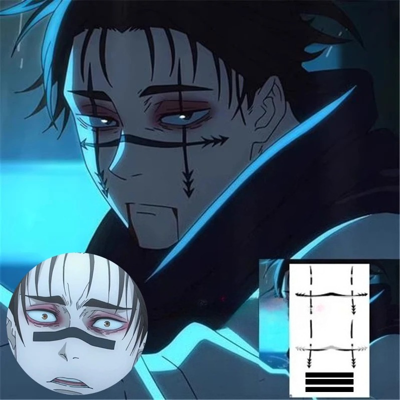 Stiker Tato Choso Anime Jujits - Anime Cosplay Jujutsu ulasan dan harga