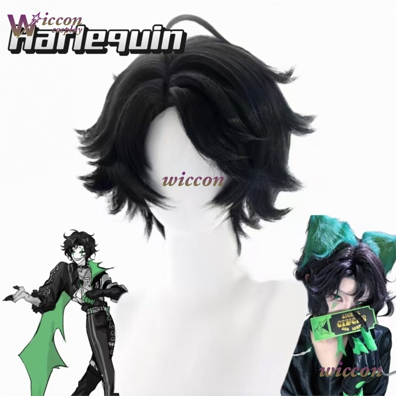 Wig Cosplay Set Lengkap Badut  - Cosplay Anime Black Hair ulasan dan harga