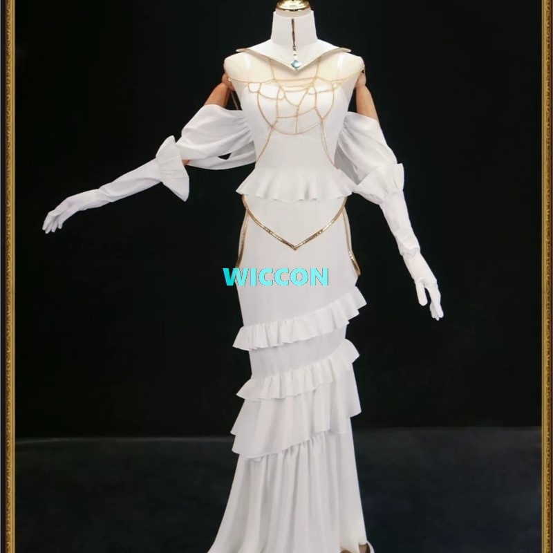 TERSEDIA Wig Kostum Albedo Wan - Anime Cosplay Albedo ulasan dan harga