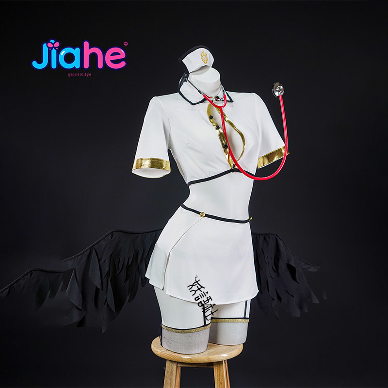 Kostum Cosplay Anime Overlord  - Anime Cosplay Albedo ulasan dan harga