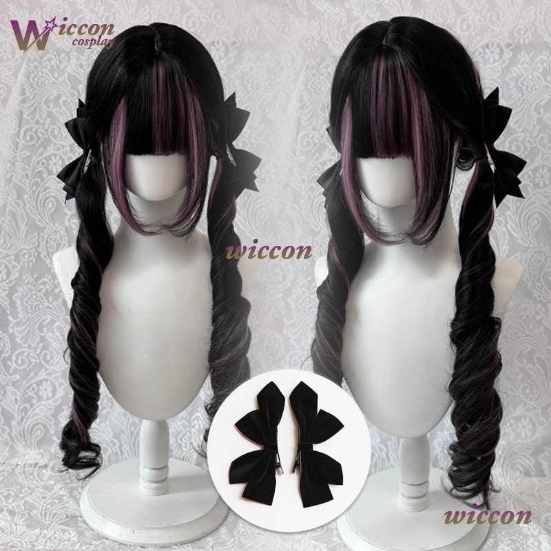 Komik ‌ Wig Hitam dengan Wig C - Cosplay Anime Black Hair ulasan dan harga
