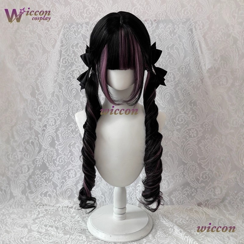 Komik ‌ Wig Hitam dengan Wig C - Cosplay Anime Black Hair ulasan dan harga