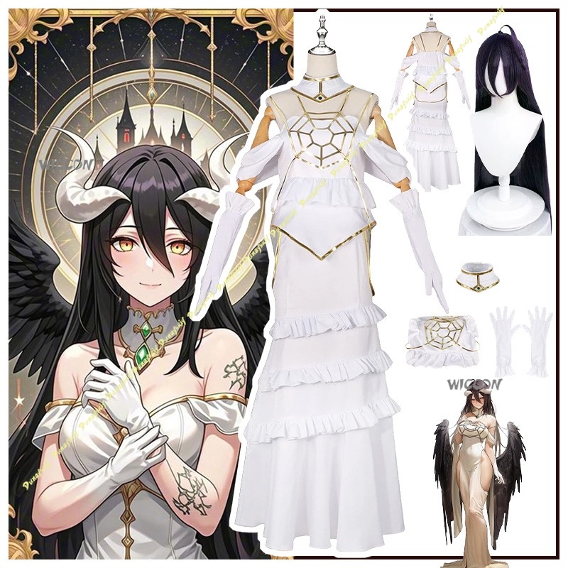 Kostum Cosplay Anime Over Albe - Anime Cosplay Albedo ulasan dan harga